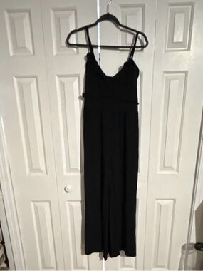 American Eagle Wide Leg Jumpsuit with V-Neck